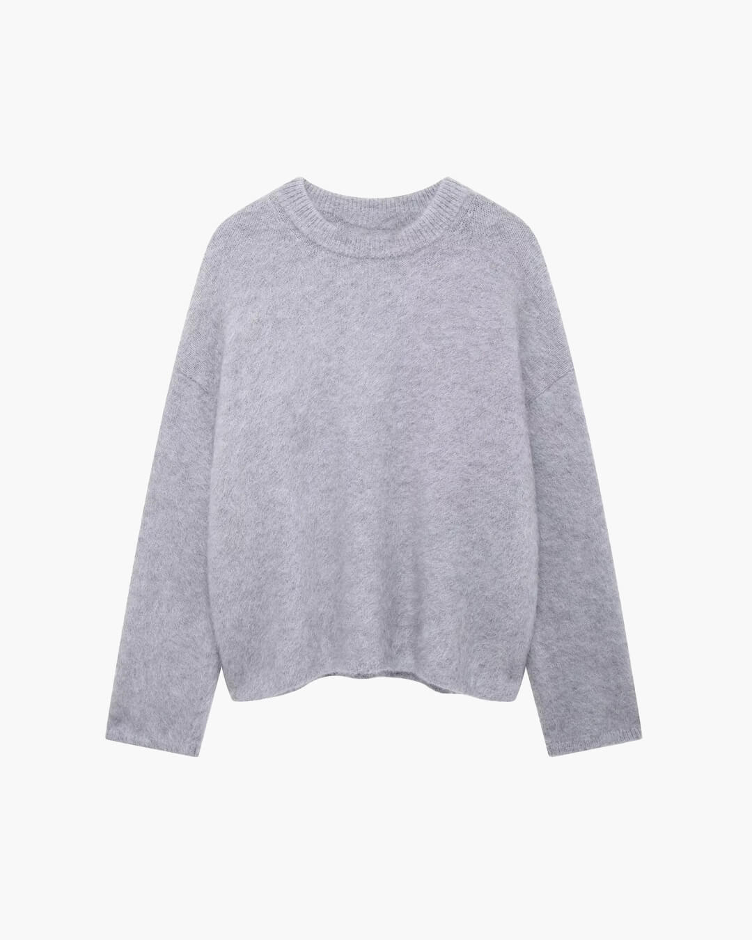 Elegant strikbluse med afslappet silhuet