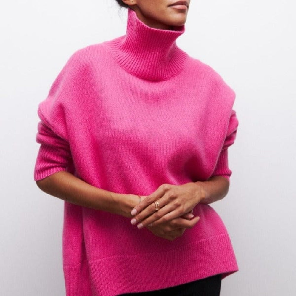 Stilfuld langærmet pullover – Klassisk rullekrave til damer