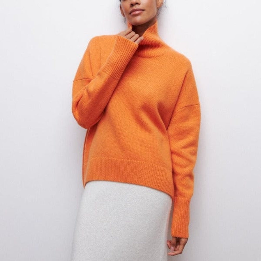 Stilfuld langærmet pullover – Klassisk rullekrave til damer