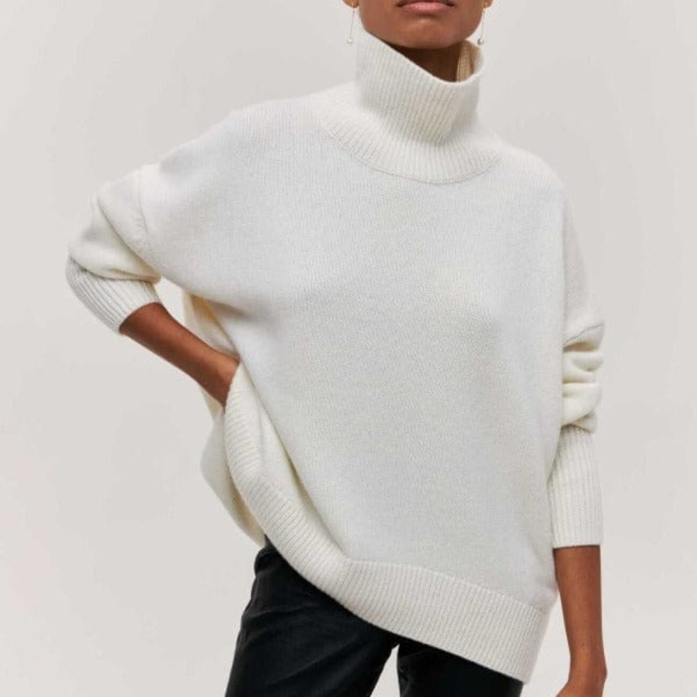 Stilfuld langærmet pullover – Klassisk rullekrave til damer