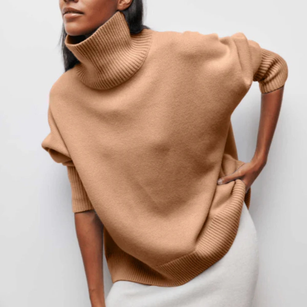 Stilfuld langærmet pullover – Klassisk rullekrave til damer