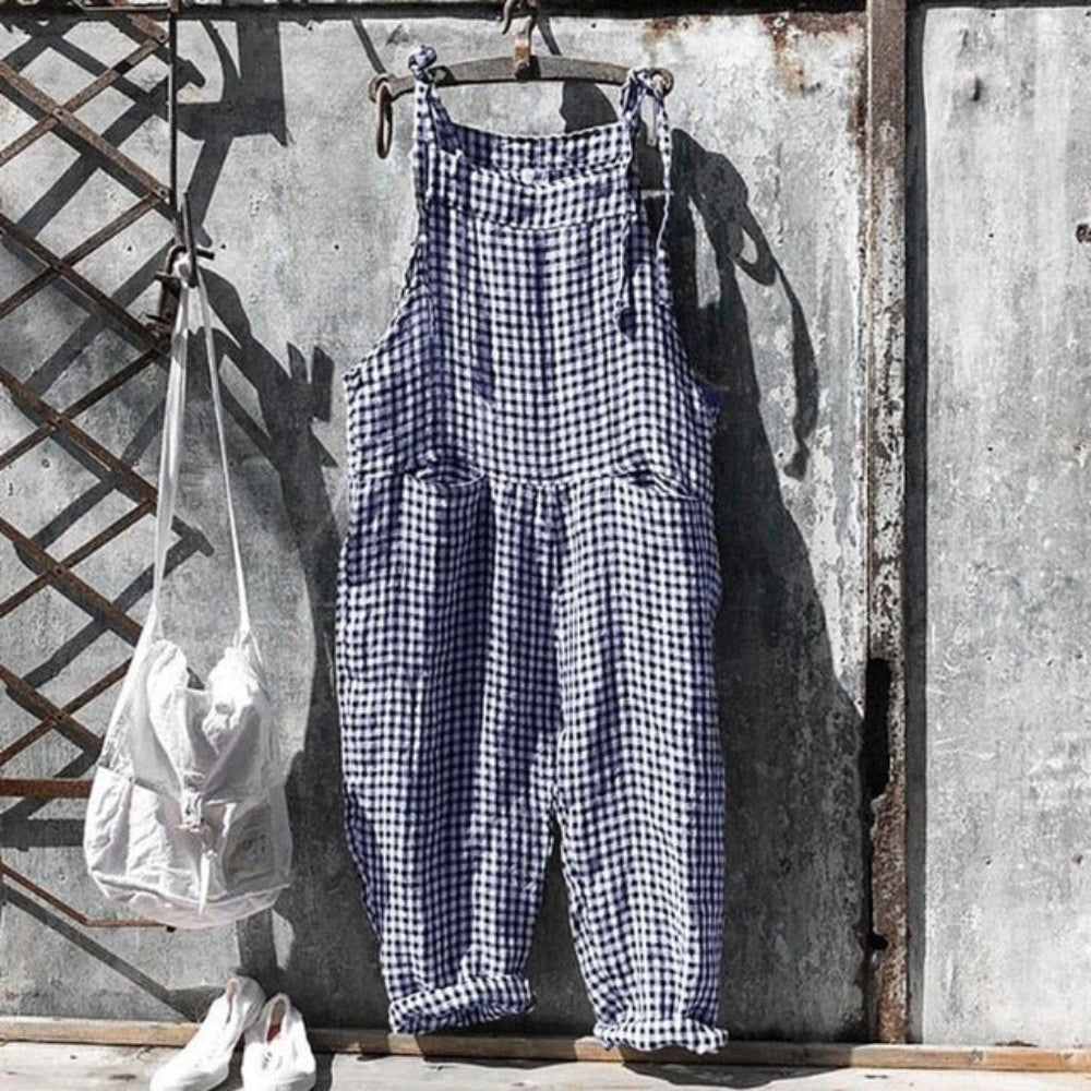 Stilfuld bred jumpsuit - Casual one-piece til park- og aftenoutfit