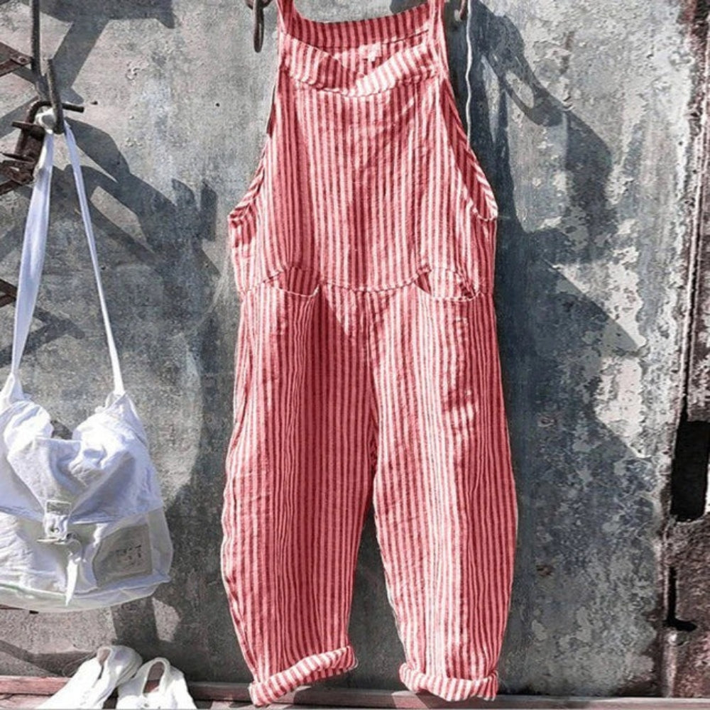 Stilfuld bred jumpsuit - Casual one-piece til park- og aftenoutfit