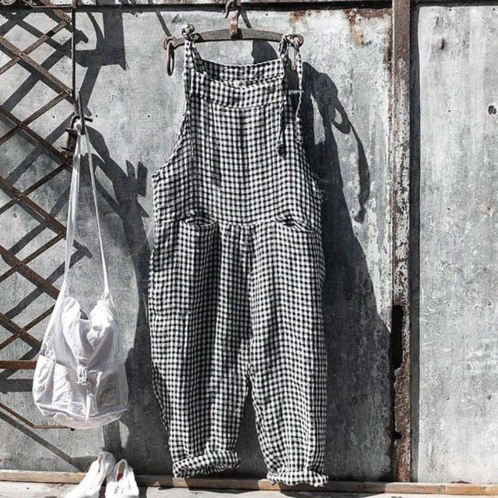 Stilfuld bred jumpsuit - Casual one-piece til park- og aftenoutfit