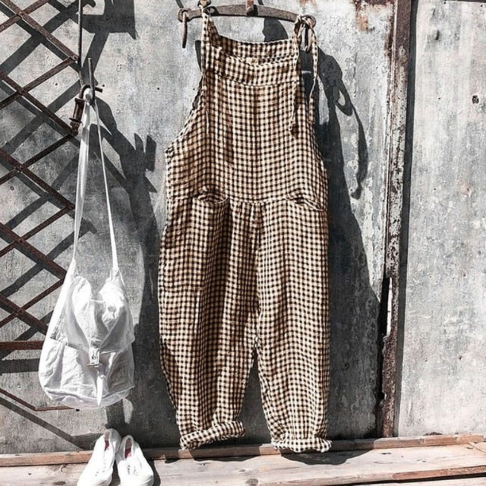 Stilfuld bred jumpsuit - Casual one-piece til park- og aftenoutfit