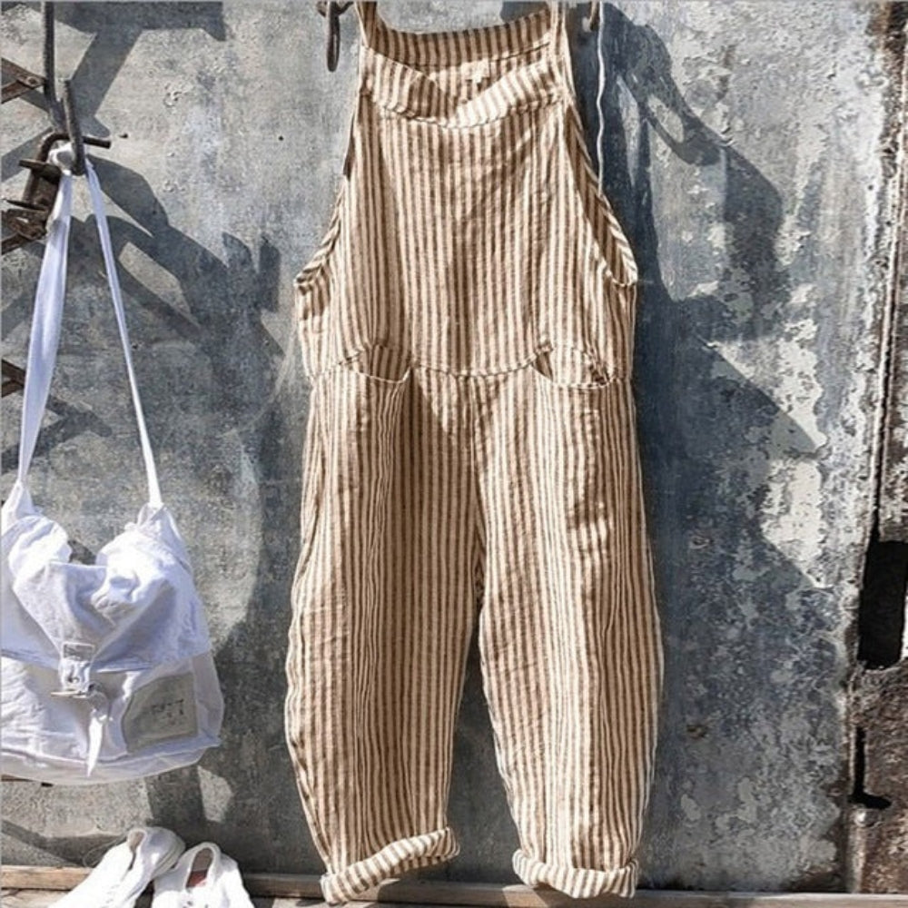 Stilfuld bred jumpsuit - Casual one-piece til park- og aftenoutfit