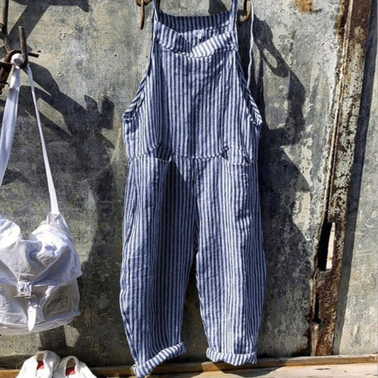 Stilren bred jumpsuit - Casual one-piece för park- och kvällsoutfit