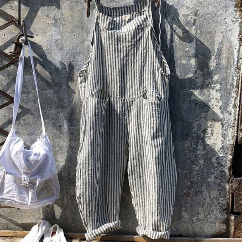Stilfuld bred jumpsuit - Casual one-piece til park- og aftenoutfit