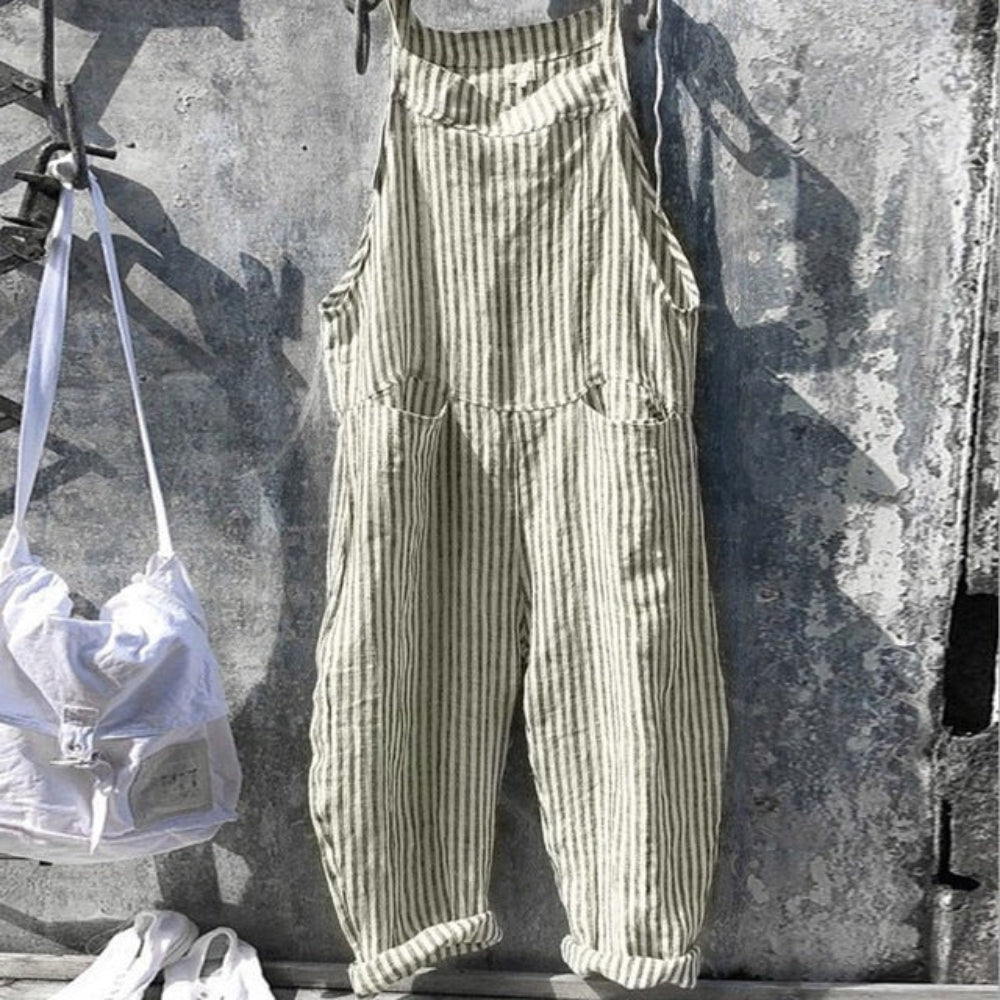 Stilfuld bred jumpsuit - Casual one-piece til park- og aftenoutfit
