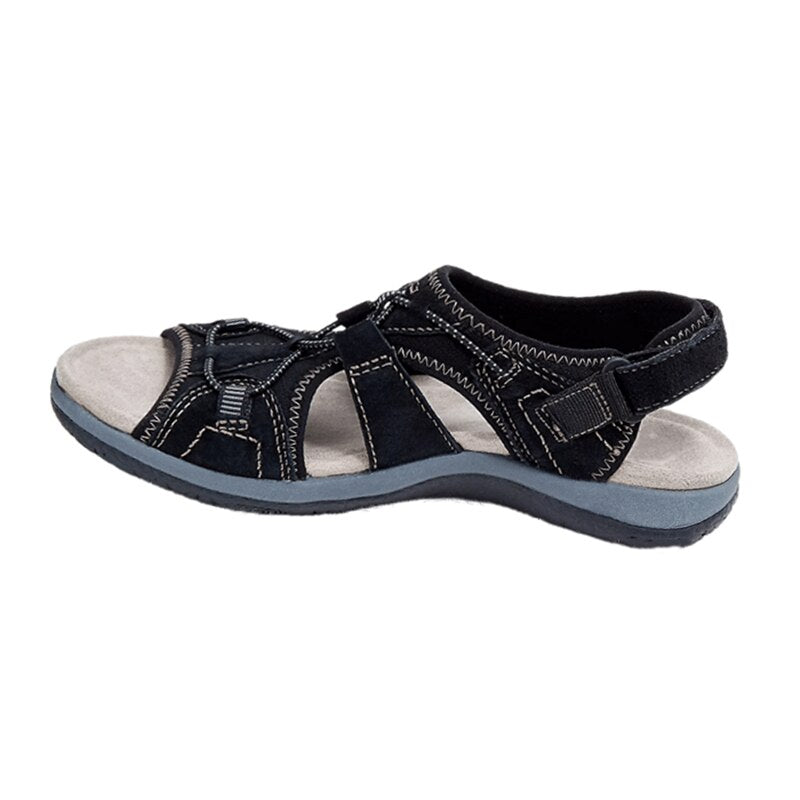 Sandaler med ortopedisk design och kardborreband