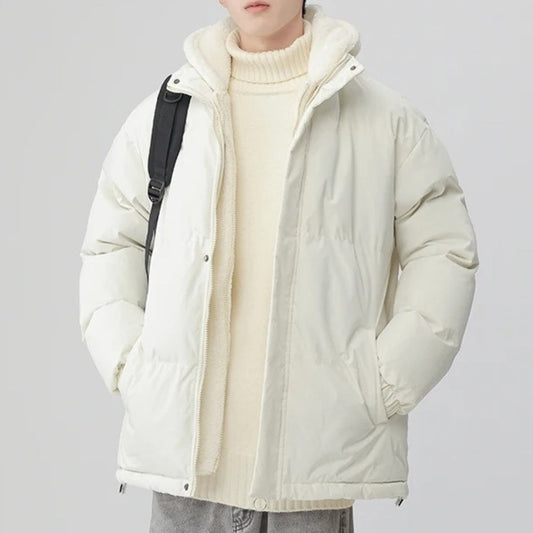 Varmende, skinnende puffer-vinterjakke til damer – med isolering og hætte