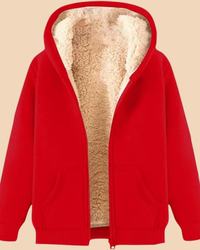 Warmer Hoodie – Fleecejakke med lynlås til hverdagen