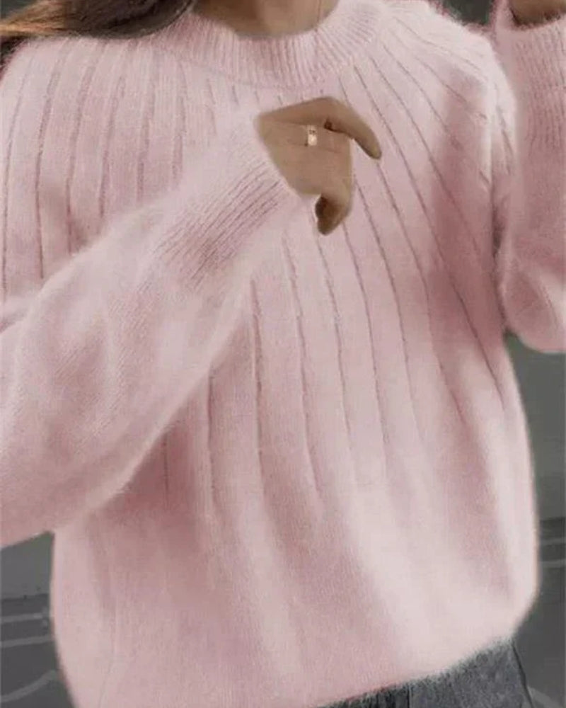 Varmer strikpullover til kvinder - behagelig pasform til daglig brug
