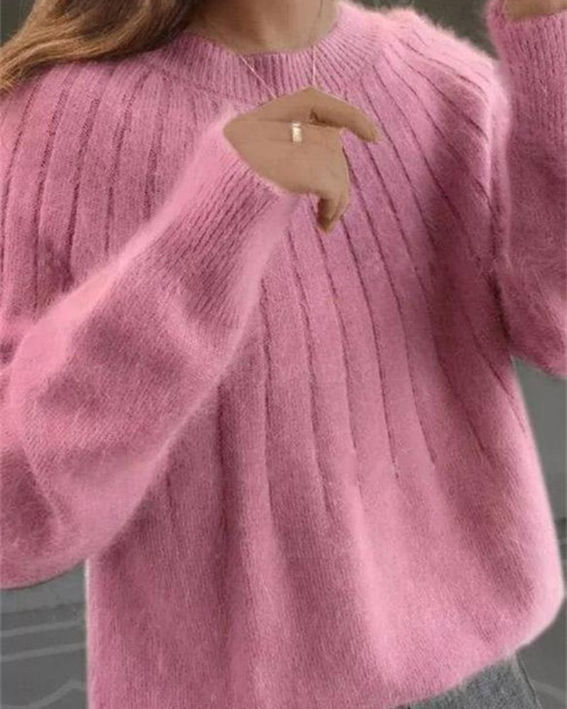 Varmer strikpullover til kvinder - behagelig pasform til daglig brug