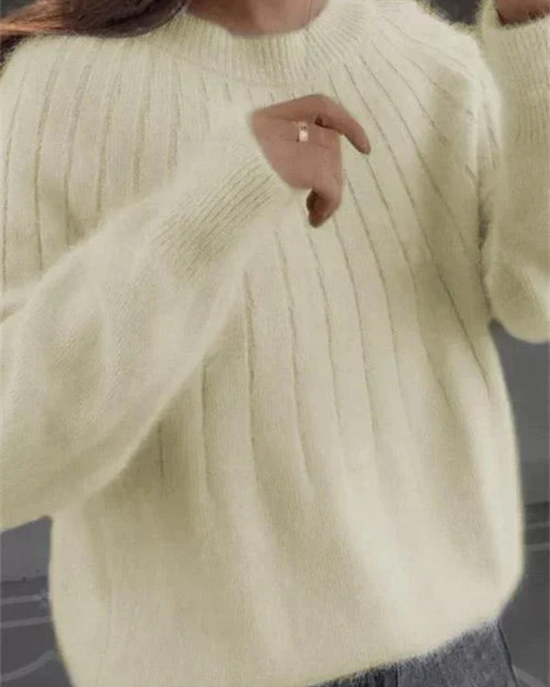 Varmer strikpullover til kvinder - behagelig pasform til daglig brug