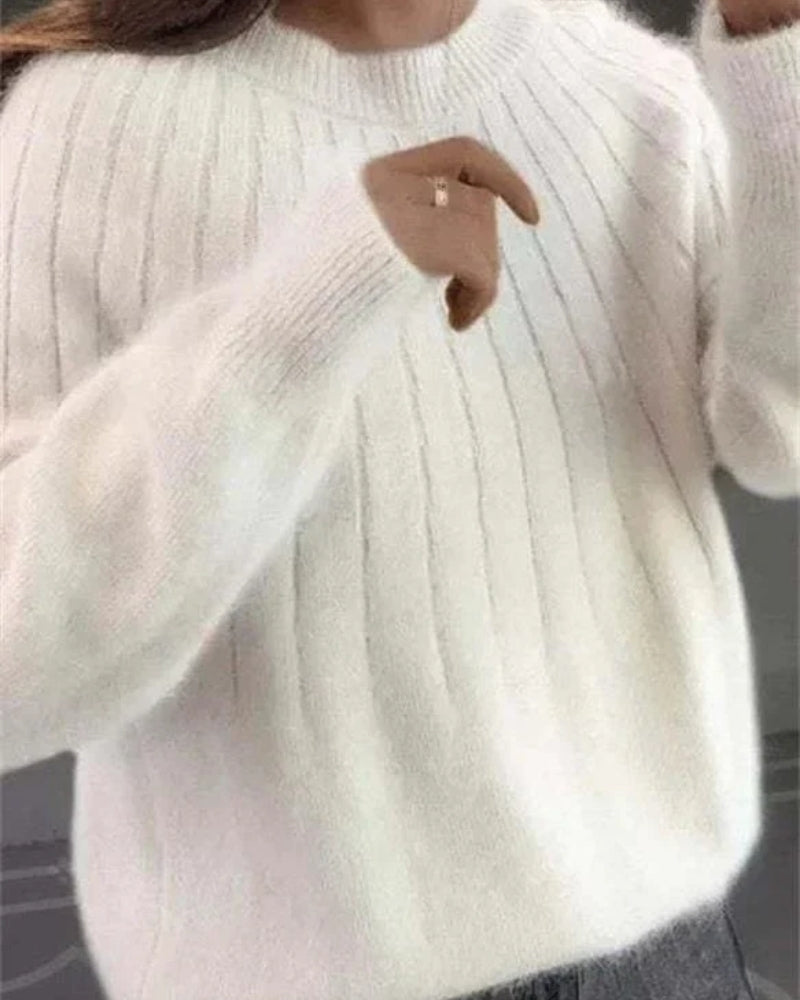Varmer strikpullover til kvinder - behagelig pasform til daglig brug