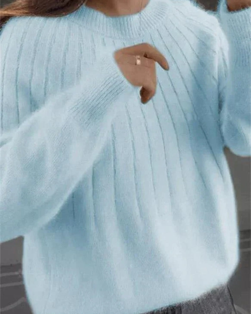 Varmer strikpullover til kvinder - behagelig pasform til daglig brug