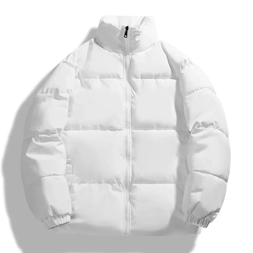 Varmt quiltet design med ståkrave - Puffer vinterjakke til kvinder