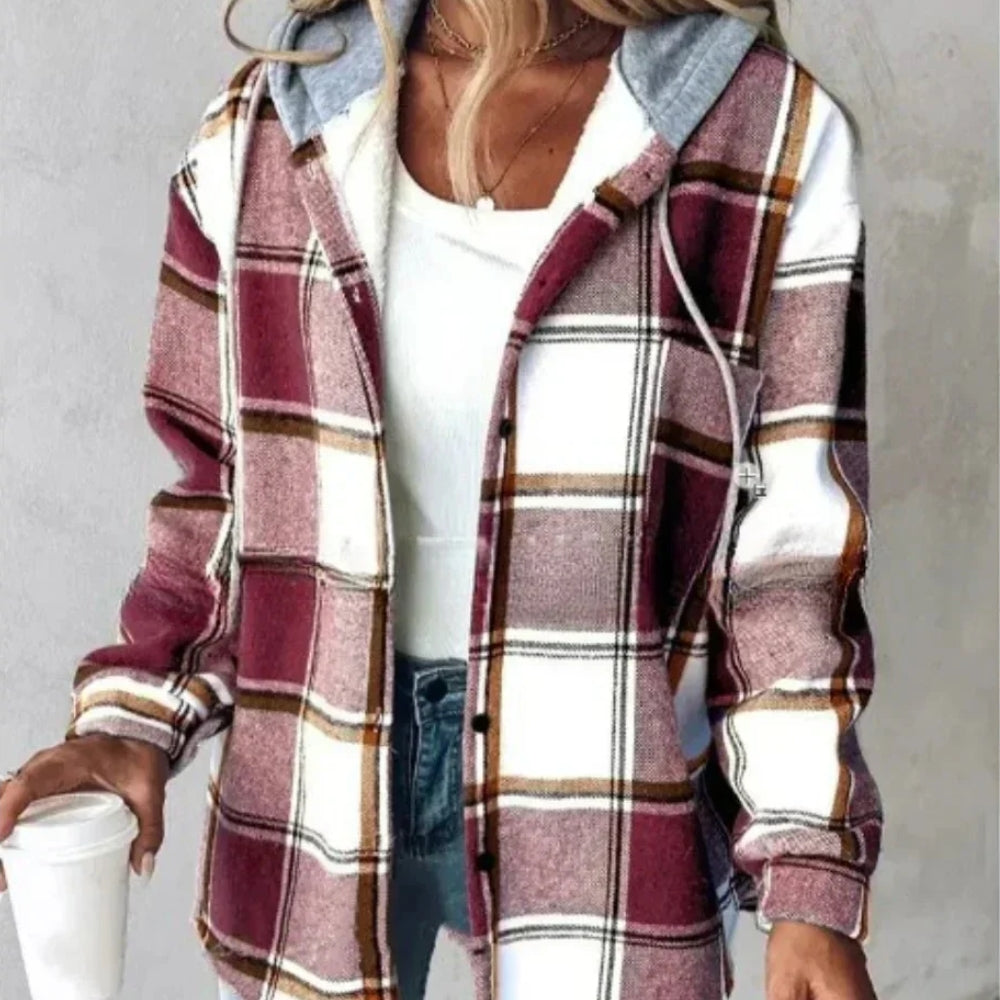 Vinterjakke Dame – Hoodie-stil med hætte og behagelig pasform