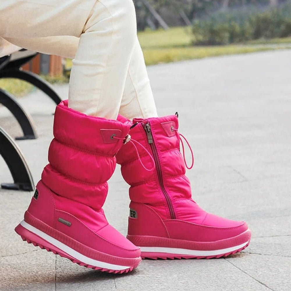 Vinterstøvler Dame – Varme vinterstøvler med skridsikker sål